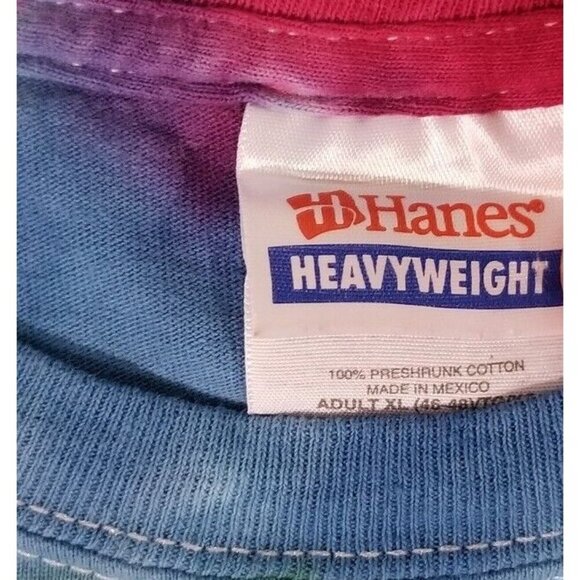 Vintage HP Invent Hewlett Packard Tech Employee Rainbow Tie Dye T-Shirt Adult XL - Picture 5 of 7